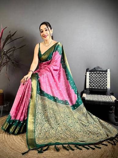 Designer Fancy Saree — Floral Print